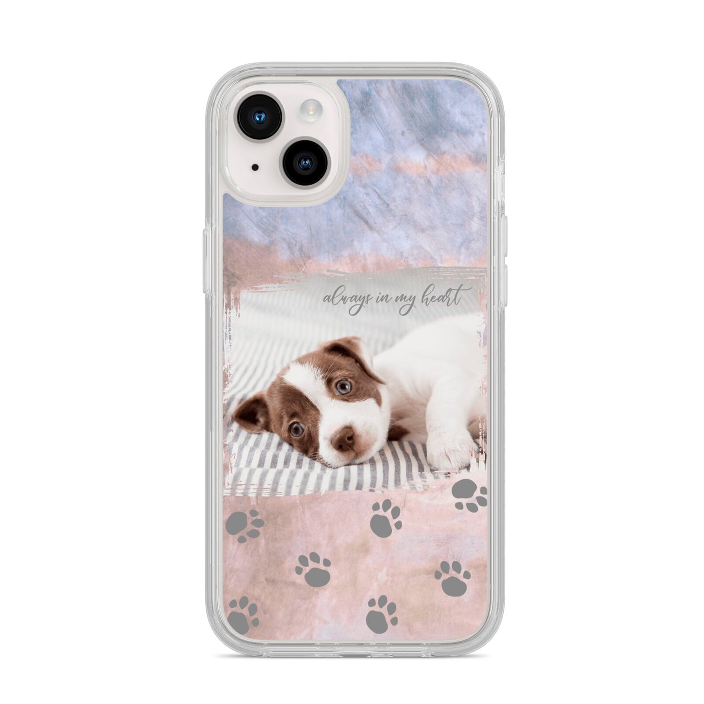 Pet Photo Personalised iPhone 14 Plus Clear Tough Case Starlight
