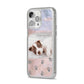 Pet Photo Personalised iPhone 14 Pro Max Glitter Tough Case Silver Angled Image