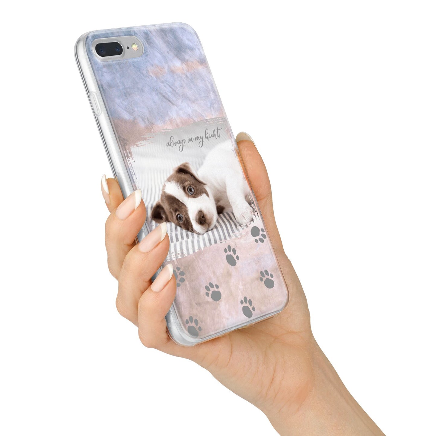 Pet Photo Personalised iPhone 7 Plus Bumper Case on Silver iPhone Alternative Image