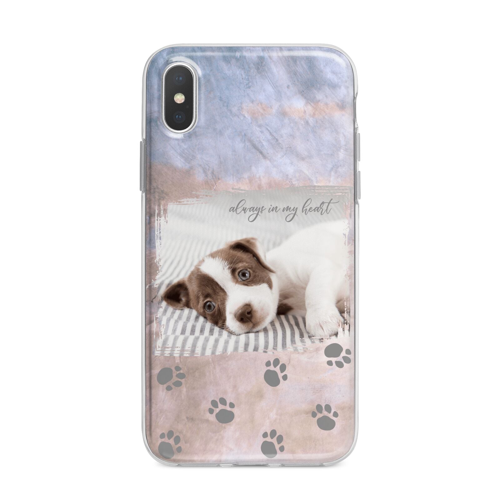 Pet Photo Personalised iPhone X Bumper Case on Silver iPhone Alternative Image 1