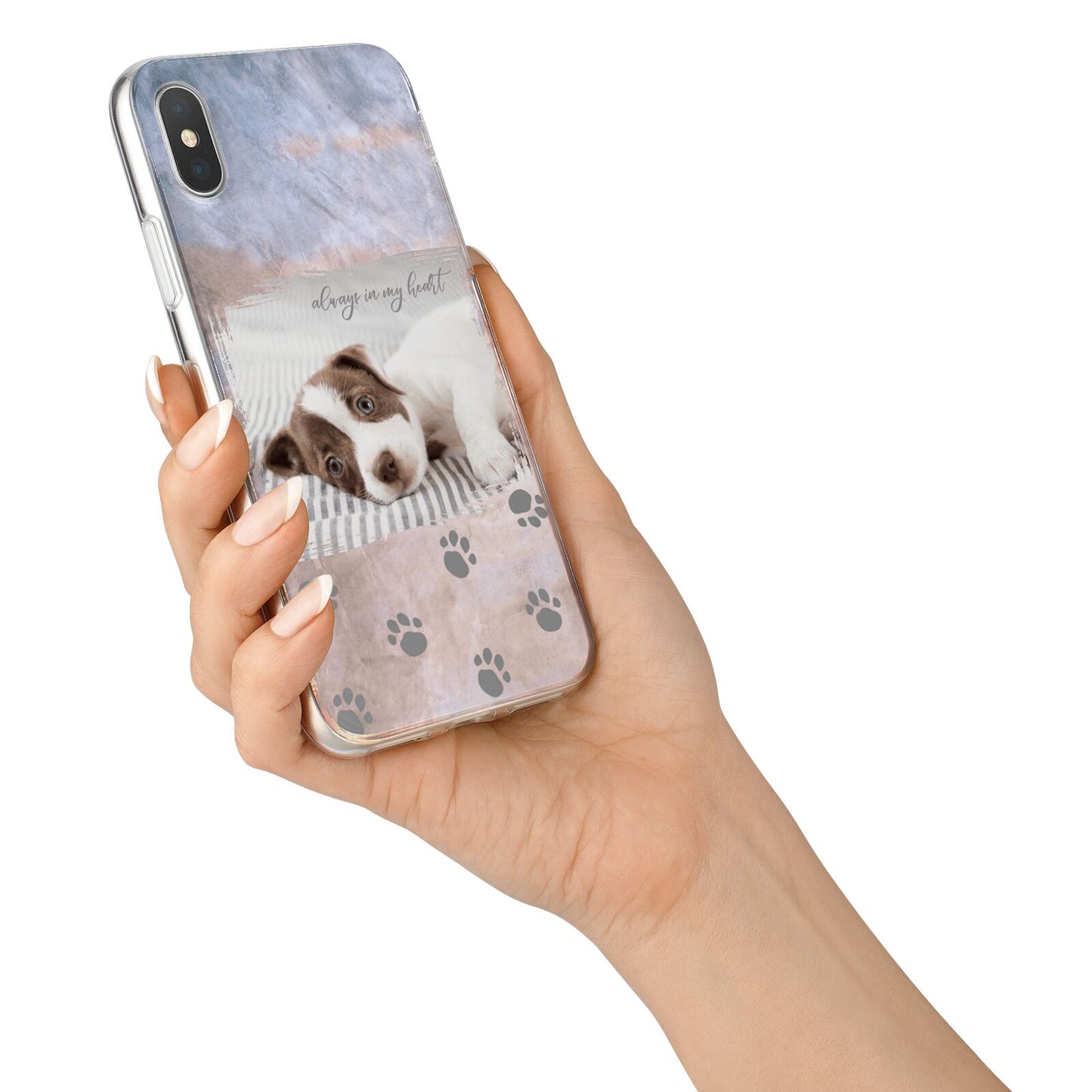 Pet Photo Personalised iPhone X Bumper Case on Silver iPhone Alternative Image 2