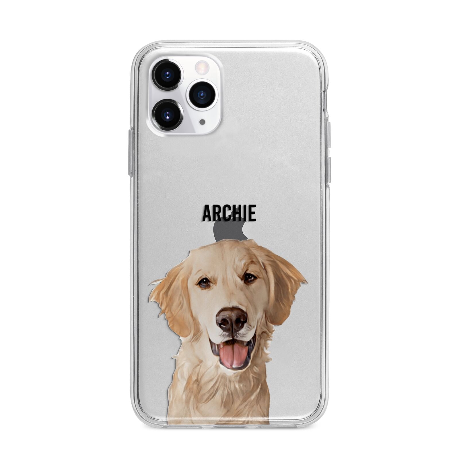 Pet Portrait Apple iPhone 11 Pro Max in Silver with Bumper Case