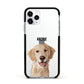 Pet Portrait Apple iPhone 11 Pro in Silver with Black Impact Case