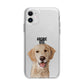 Pet Portrait Apple iPhone 11 in White with Bumper Case