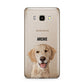 Pet Portrait Samsung Galaxy J7 2016 Case on gold phone