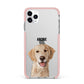 Pet Portrait iPhone 11 Pro Max Impact Pink Edge Case