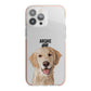 Pet Portrait iPhone 13 Pro Max TPU Impact Case with Pink Edges