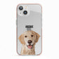 Pet Portrait iPhone 13 TPU Impact Case with Pink Edges