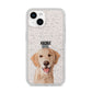 Pet Portrait iPhone 14 Glitter Tough Case Starlight