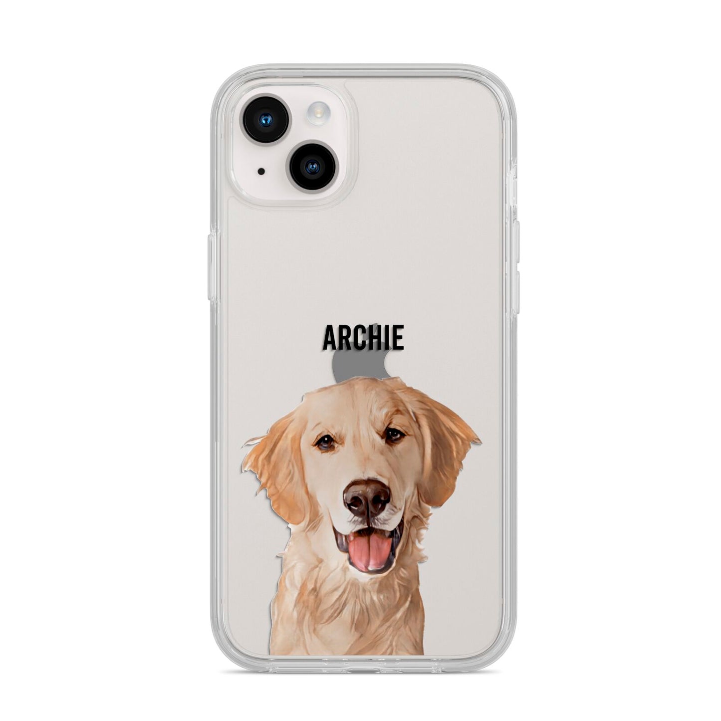 Pet Portrait iPhone 14 Plus Clear Tough Case Starlight