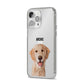 Pet Portrait iPhone 14 Pro Max Clear Tough Case Silver Angled Image