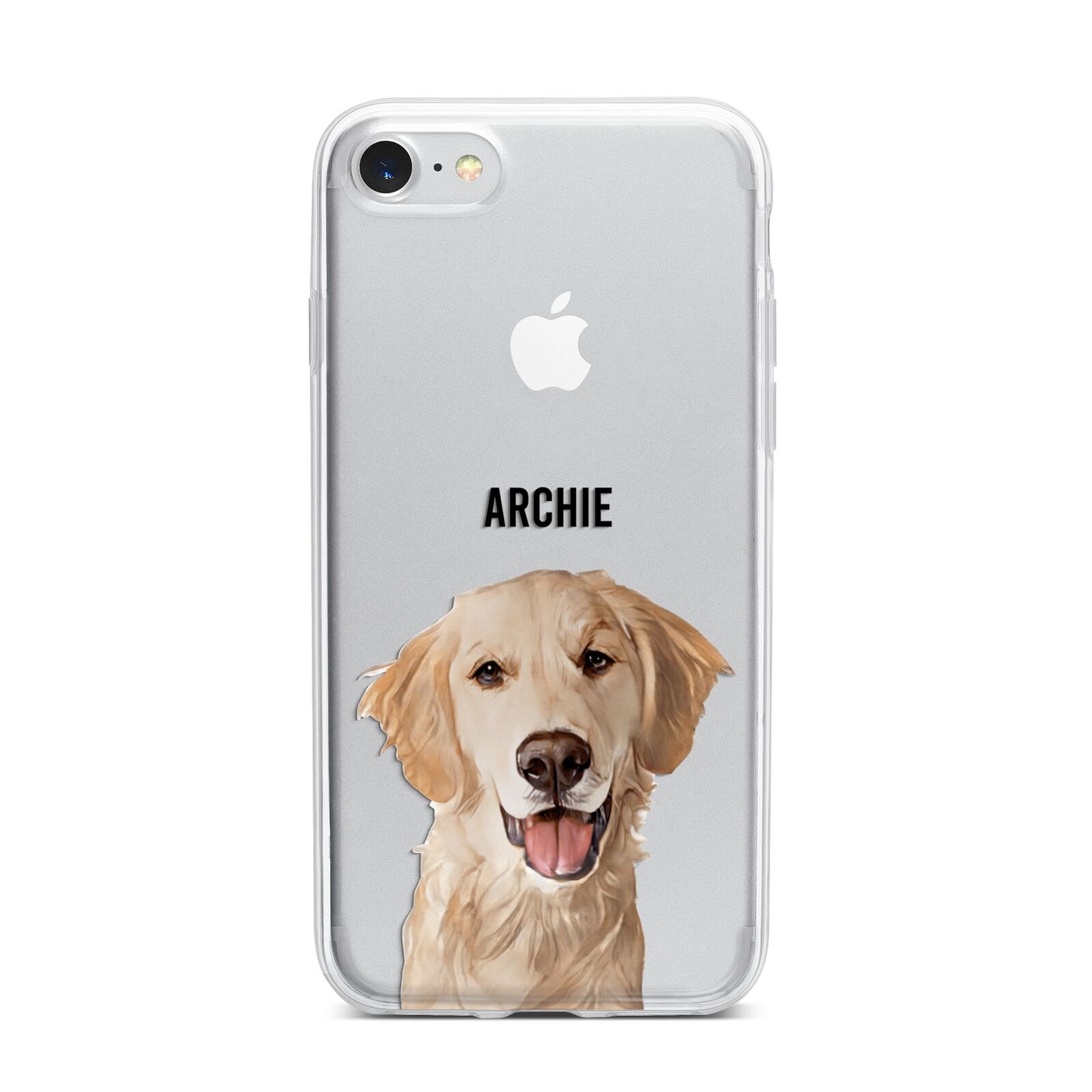 Pet Portrait iPhone 7 Bumper Case on Silver iPhone