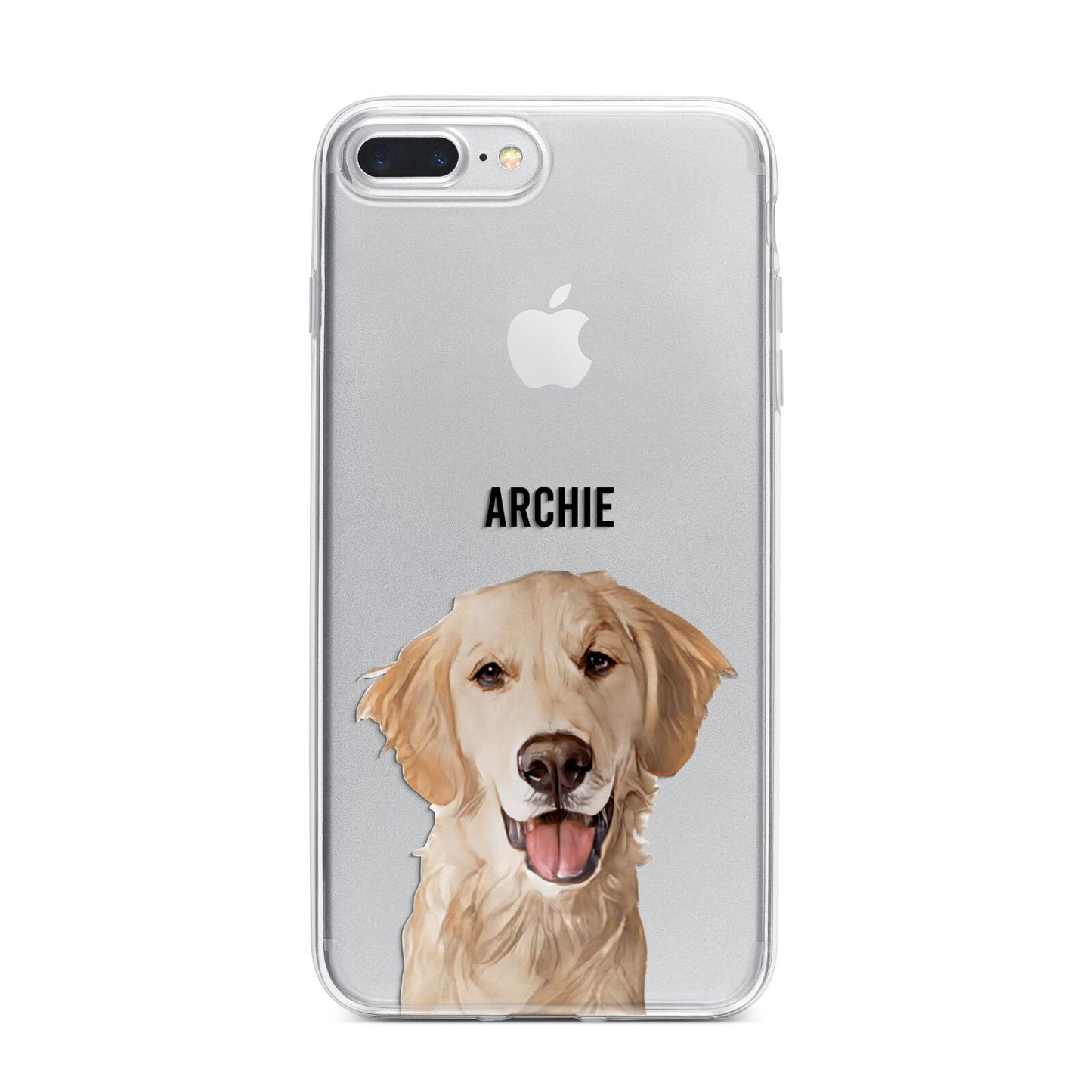 Pet Portrait iPhone 7 Plus Bumper Case on Silver iPhone