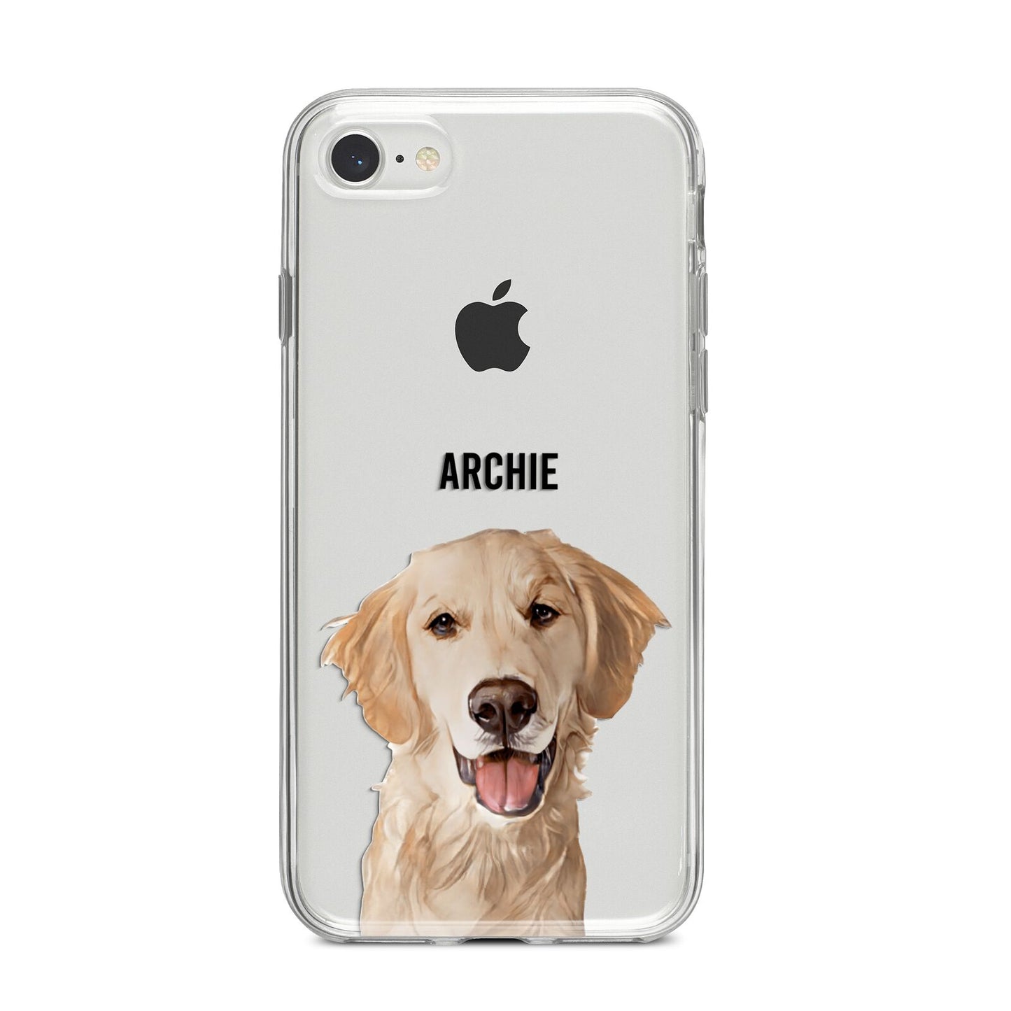 Pet Portrait iPhone 8 Bumper Case on Silver iPhone
