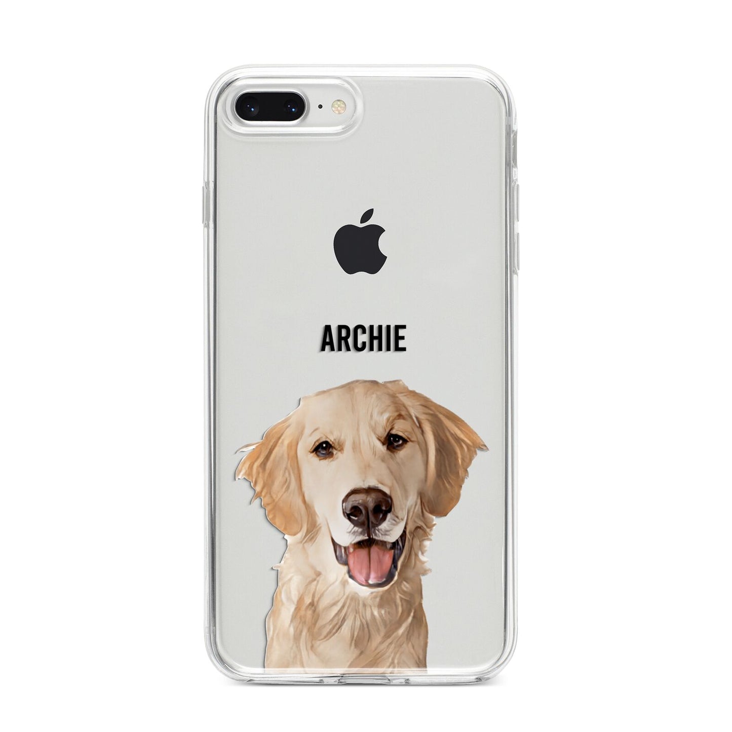 Pet Portrait iPhone 8 Plus Bumper Case on Silver iPhone