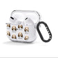 Petit Basset Griffon Vendeen Icon with Name AirPods Clear Case 3rd Gen Side Image