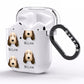 Petit Basset Griffon Vendeen Icon with Name AirPods Clear Case Side Image