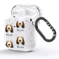 Petit Basset Griffon Vendeen Icon with Name AirPods Glitter Case Side Image