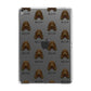 Petit Basset Griffon Vendeen Icon with Name Apple iPad Grey Case