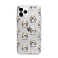 Petit Basset Griffon Vendeen Icon with Name Apple iPhone 11 Pro Max in Silver with Bumper Case