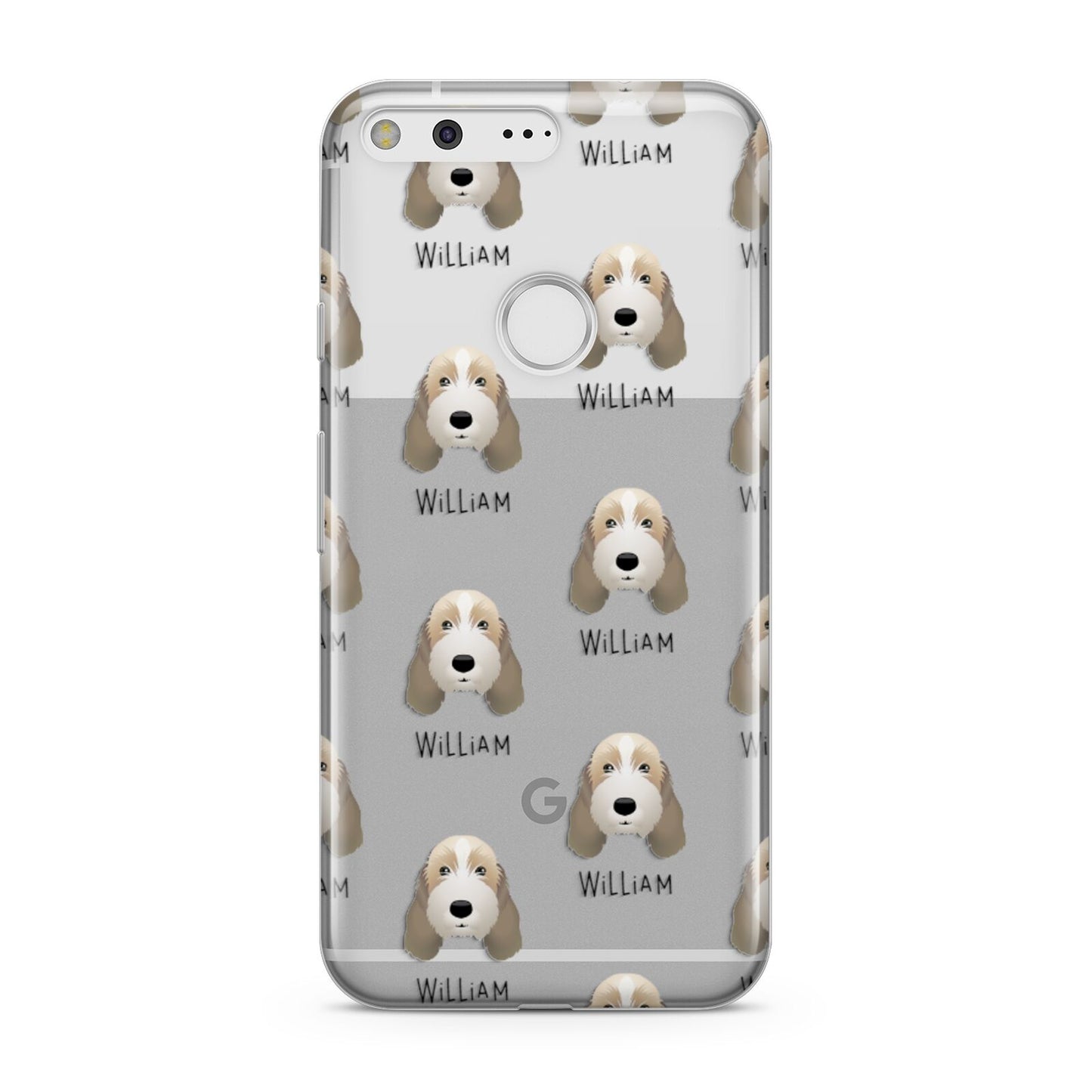 Petit Basset Griffon Vendeen Icon with Name Google Pixel Case
