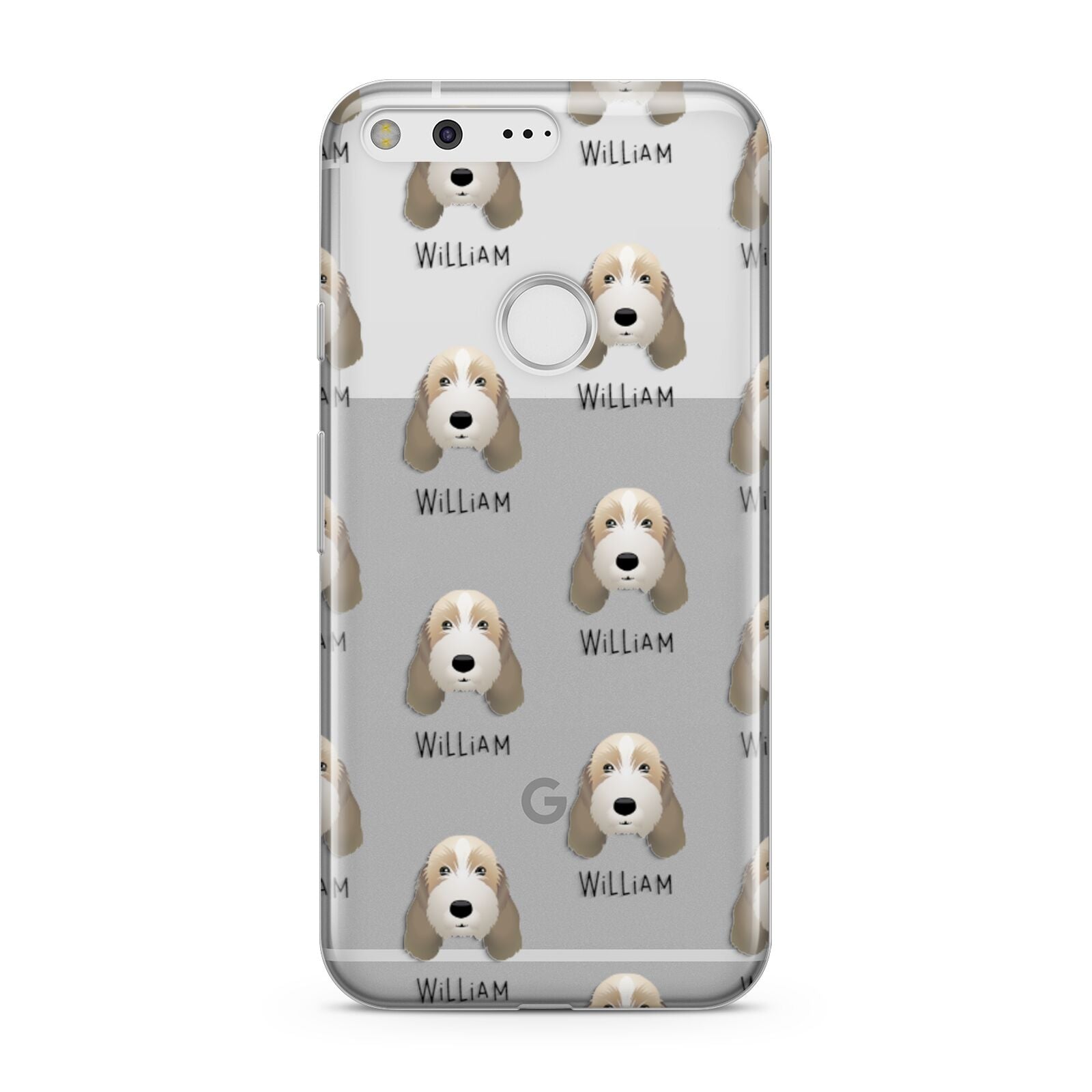 Petit Basset Griffon Vendeen Icon with Name Google Pixel Case