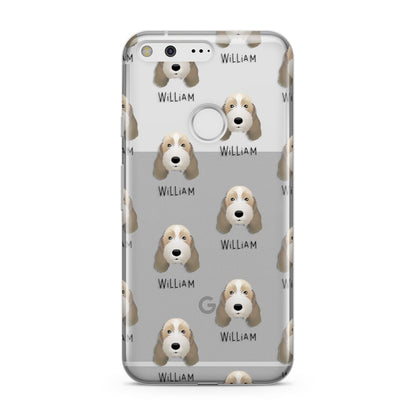 Petit Basset Griffon Vendeen Icon with Name Google Pixel Case