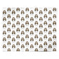 Petit Basset Griffon Vendeen Icon with Name Personalised Wrapping Paper Alternative