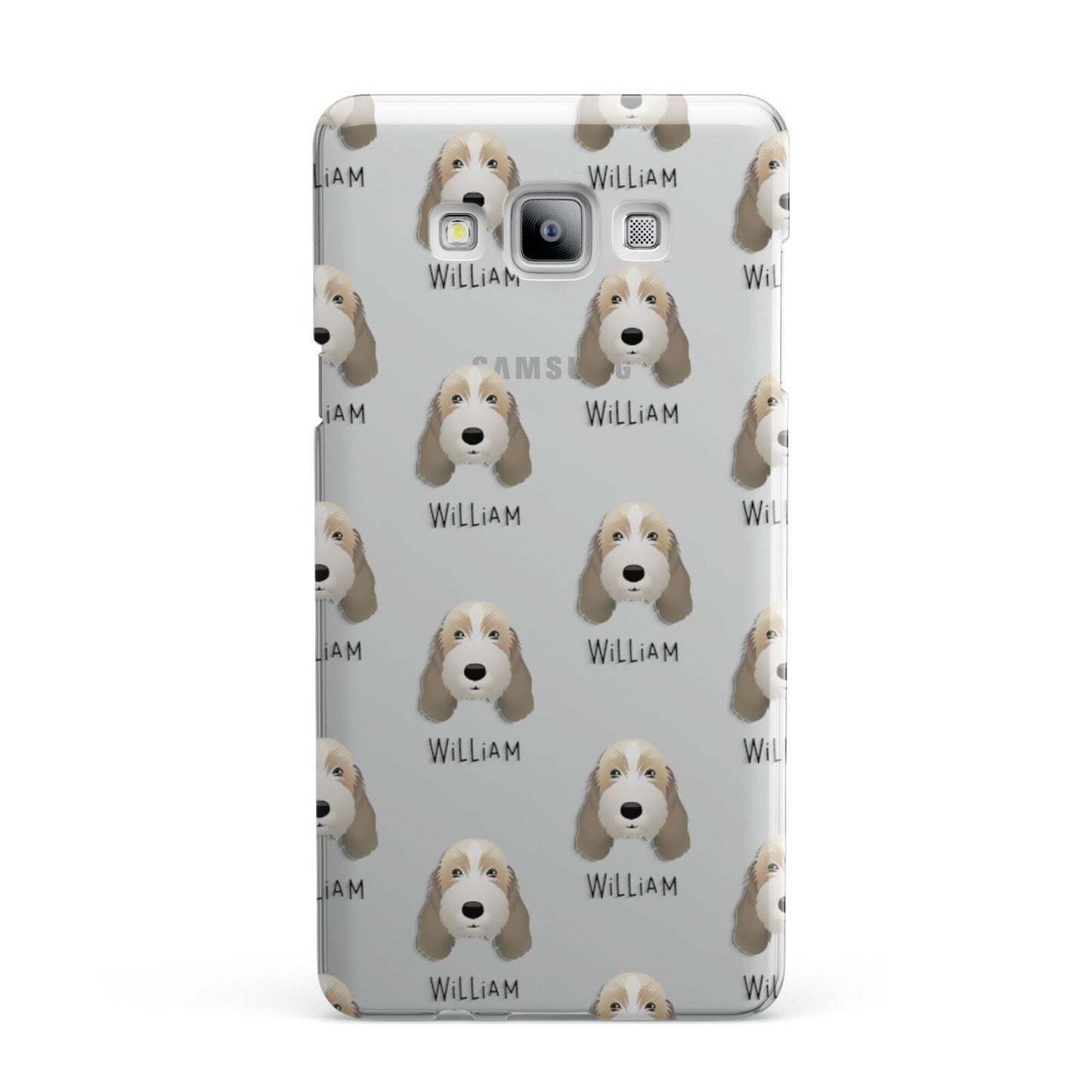 Petit Basset Griffon Vendeen Icon with Name Samsung Galaxy A7 2015 Case