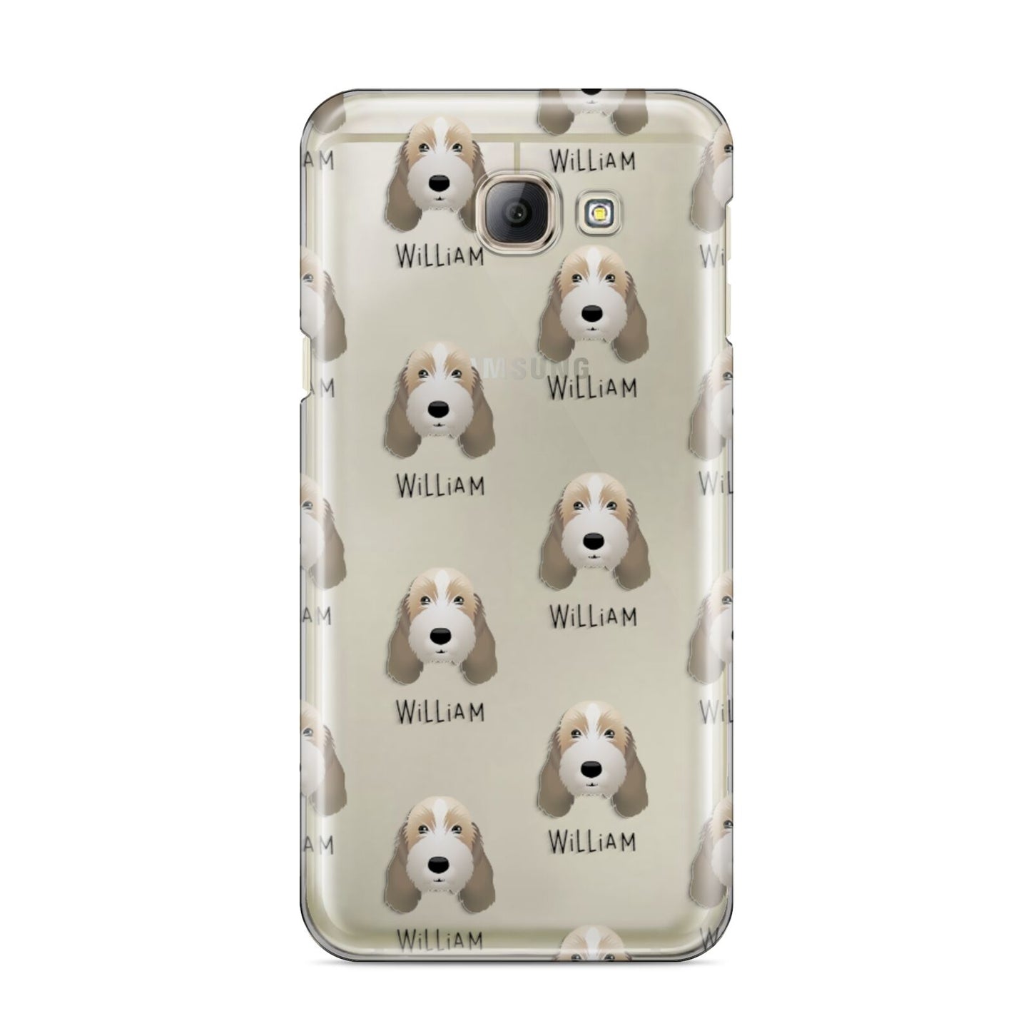 Petit Basset Griffon Vendeen Icon with Name Samsung Galaxy A8 2016 Case