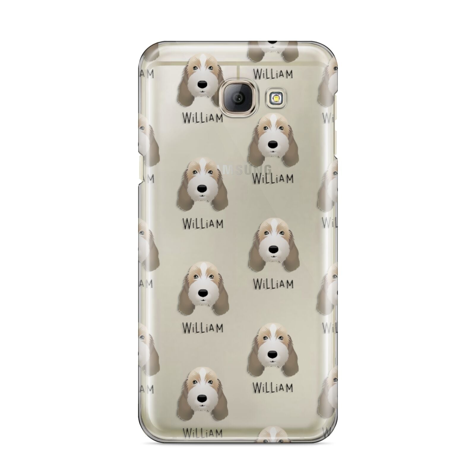 Petit Basset Griffon Vendeen Icon with Name Samsung Galaxy A8 2016 Case