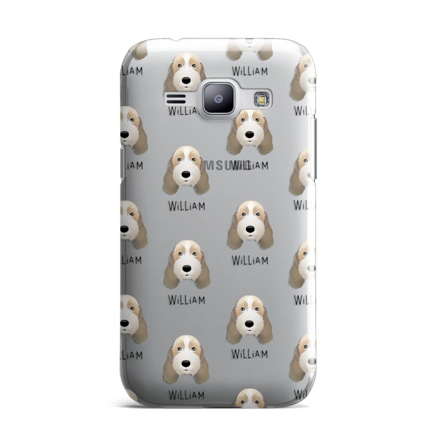 Petit Basset Griffon Vendeen Icon with Name Samsung Galaxy J1 2015 Case