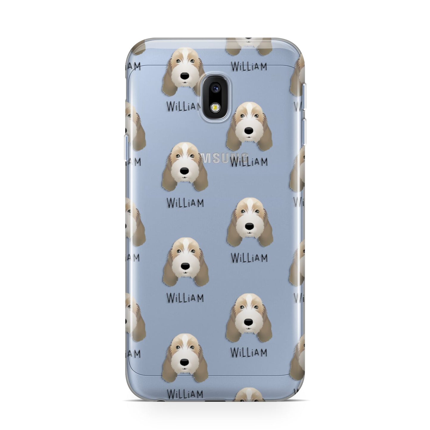 Petit Basset Griffon Vendeen Icon with Name Samsung Galaxy J3 2017 Case