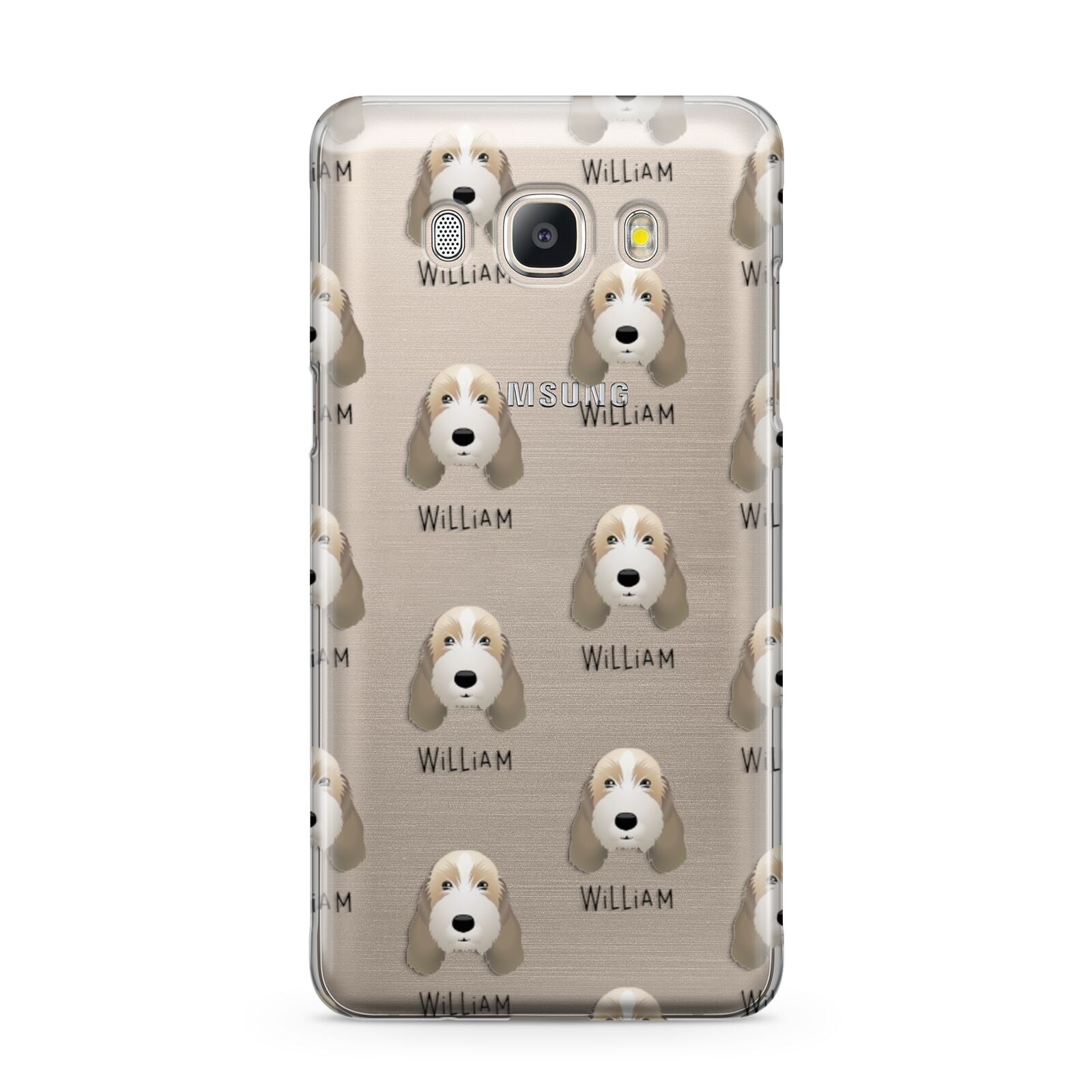 Petit Basset Griffon Vendeen Icon with Name Samsung Galaxy J5 2016 Case