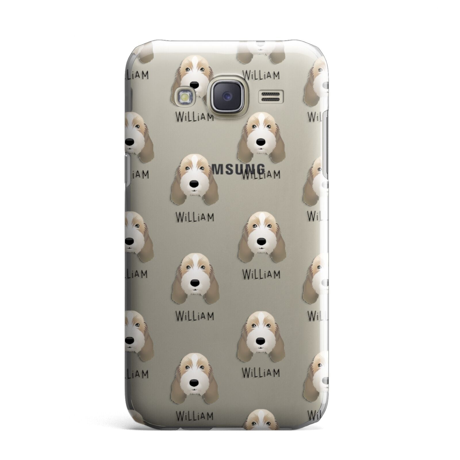 Petit Basset Griffon Vendeen Icon with Name Samsung Galaxy J7 Case