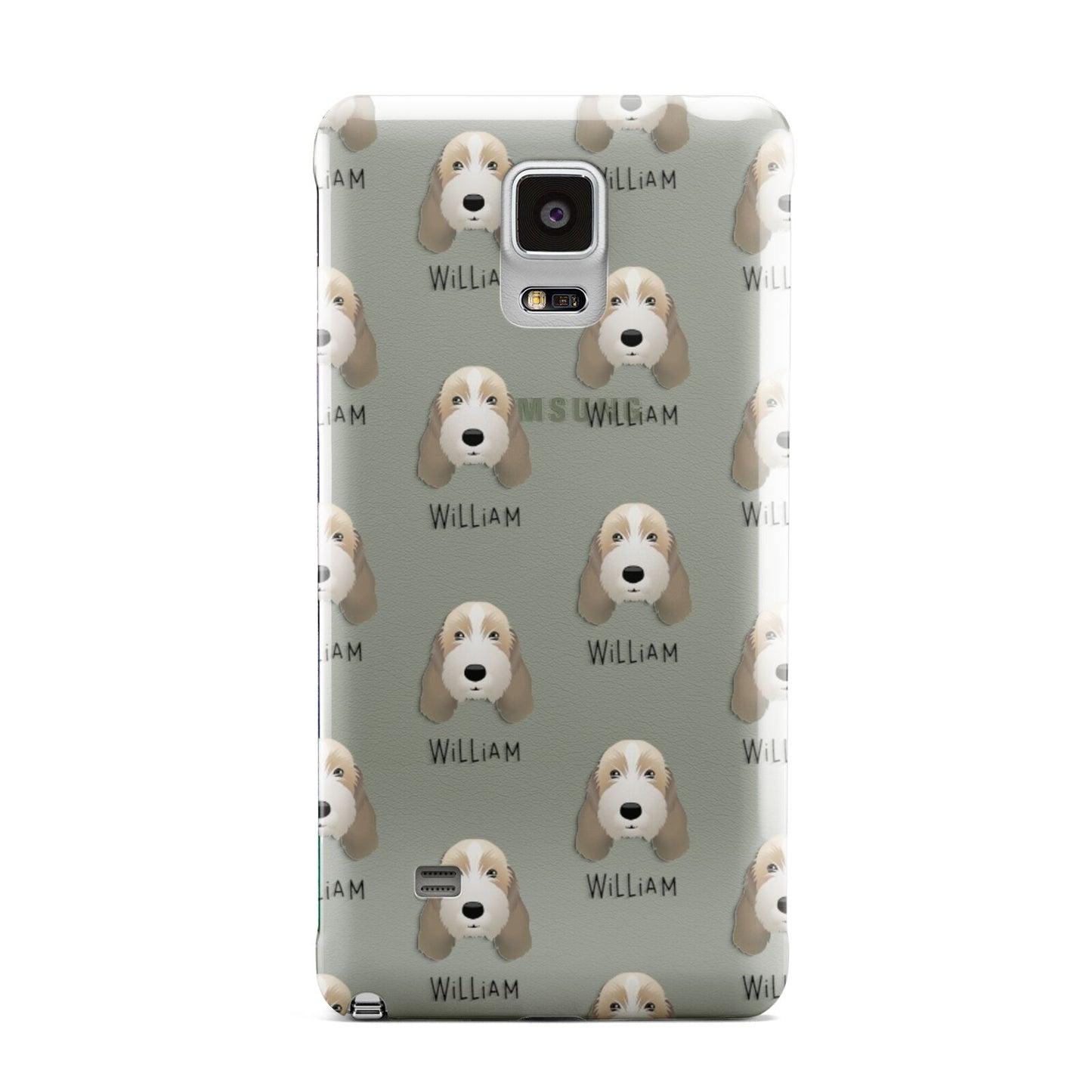 Petit Basset Griffon Vendeen Icon with Name Samsung Galaxy Note 4 Case