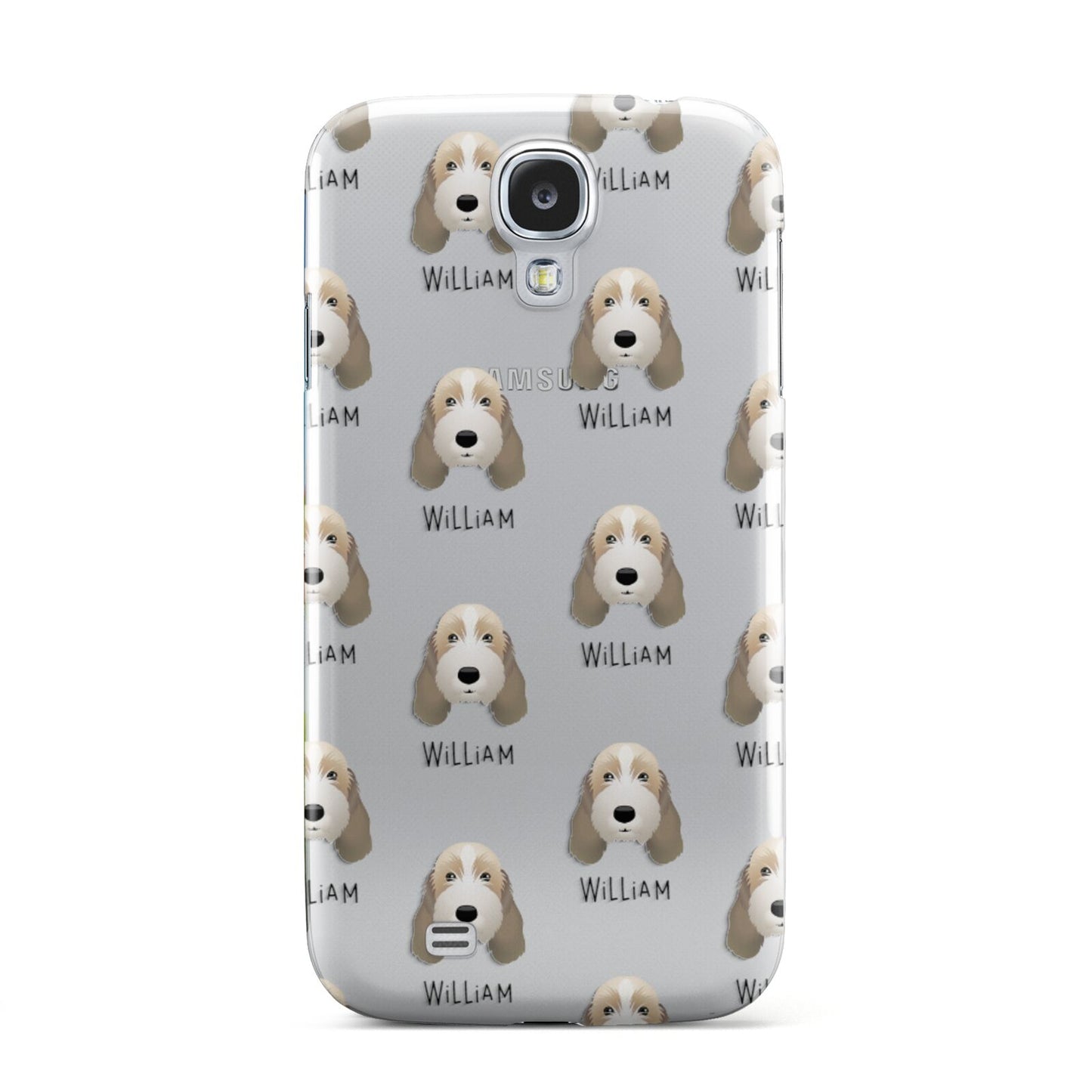 Petit Basset Griffon Vendeen Icon with Name Samsung Galaxy S4 Case