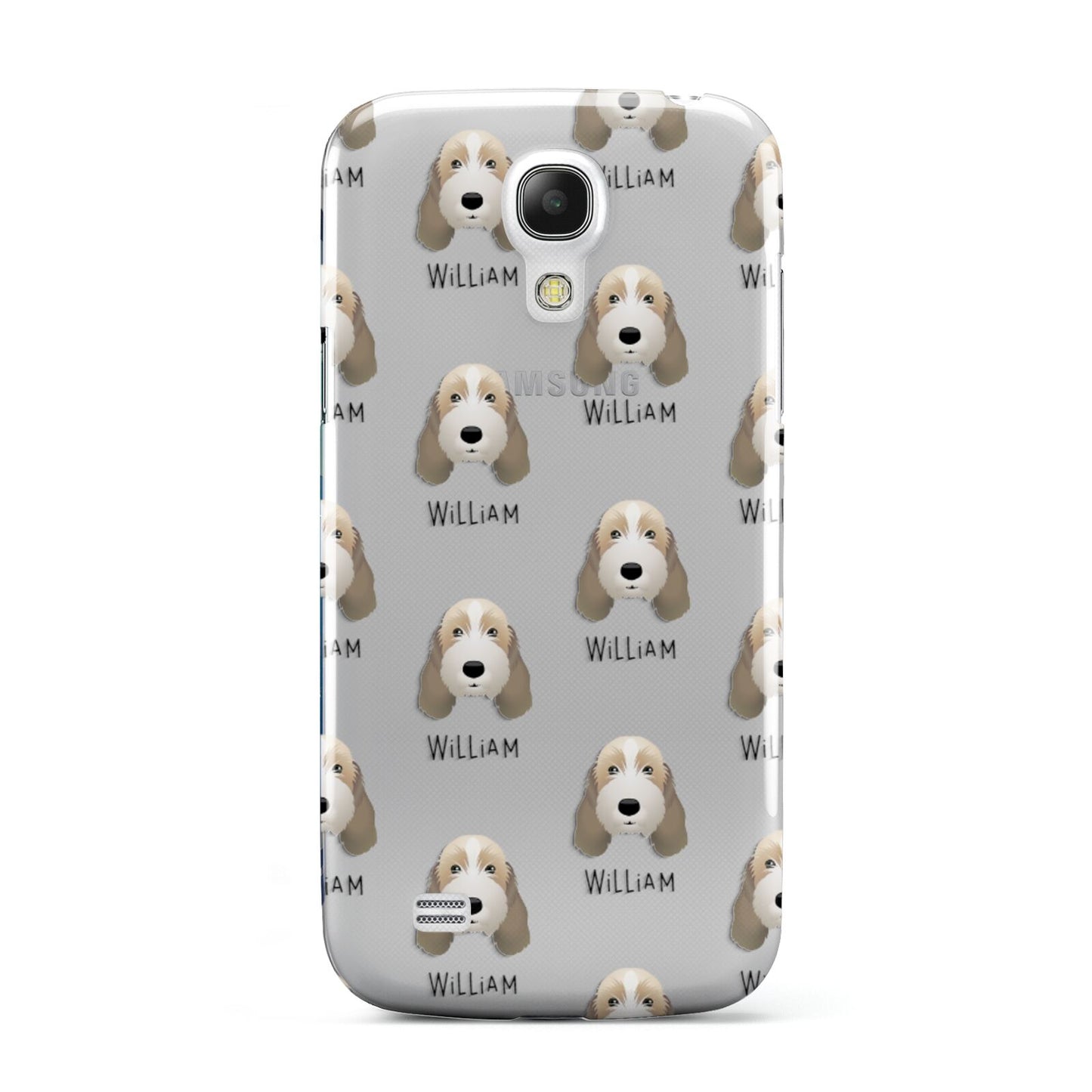 Petit Basset Griffon Vendeen Icon with Name Samsung Galaxy S4 Mini Case