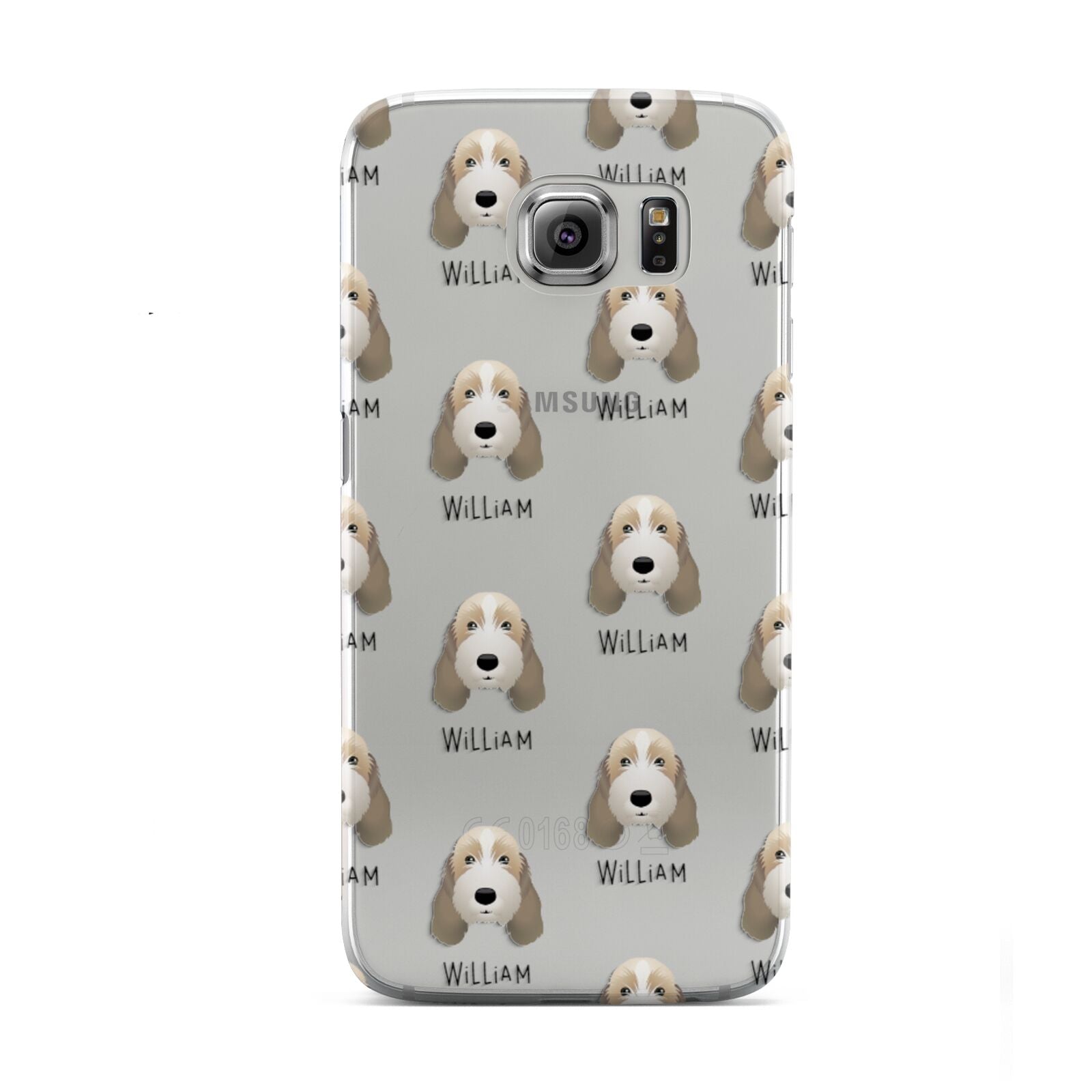 Petit Basset Griffon Vendeen Icon with Name Samsung Galaxy S6 Case