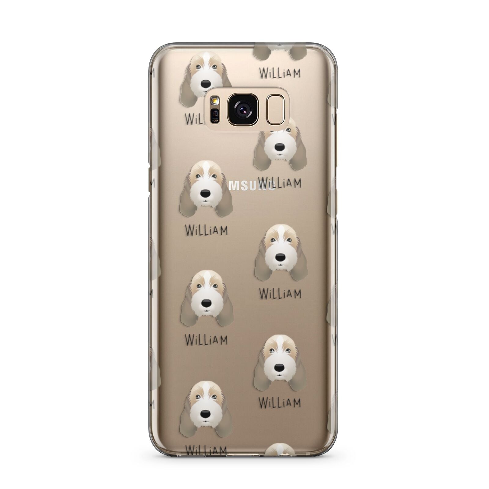 Petit Basset Griffon Vendeen Icon with Name Samsung Galaxy S8 Plus Case