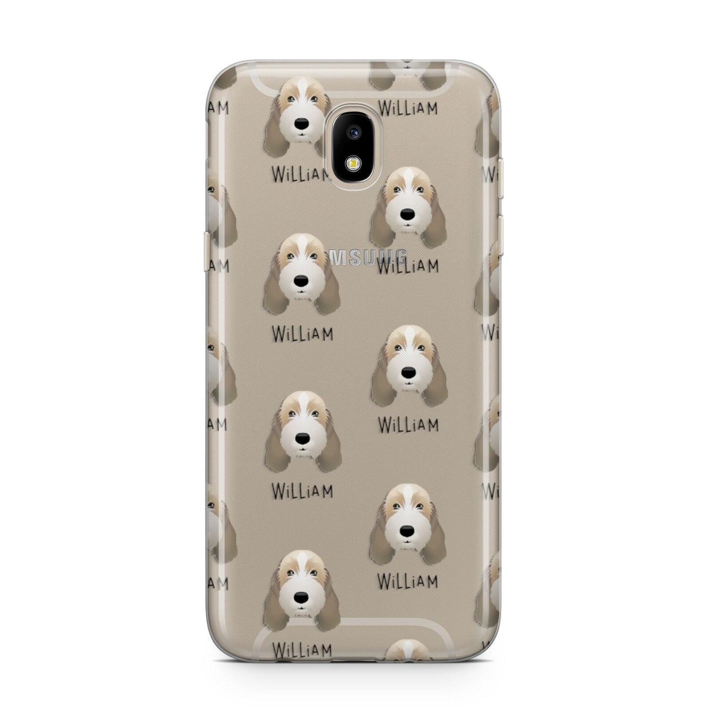 Petit Basset Griffon Vendeen Icon with Name Samsung J5 2017 Case