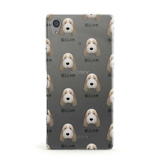 Petit Basset Griffon Vendeen Icon with Name Sony Xperia Case