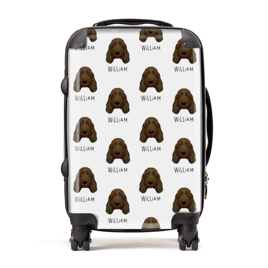 Petit Basset Griffon Vendeen Icon with Name Suitcase