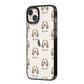 Petit Basset Griffon Vendeen Icon with Name iPhone 14 Plus Black Impact Case Side Angle on Silver phone