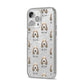 Petit Basset Griffon Vendeen Icon with Name iPhone 14 Pro Max Glitter Tough Case Silver Angled Image