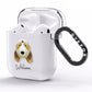 Petit Basset Griffon Vendeen Personalised AirPods Clear Case Side Image