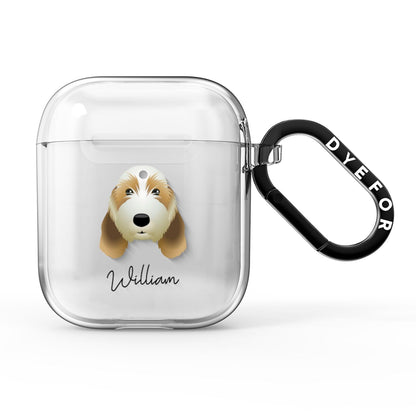 Petit Basset Griffon Vendeen Personalised AirPods Clear Case