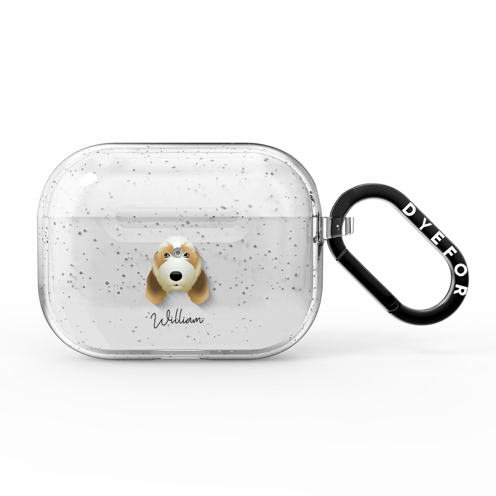Petit Basset Griffon Vendeen Personalised AirPods Pro Glitter Case