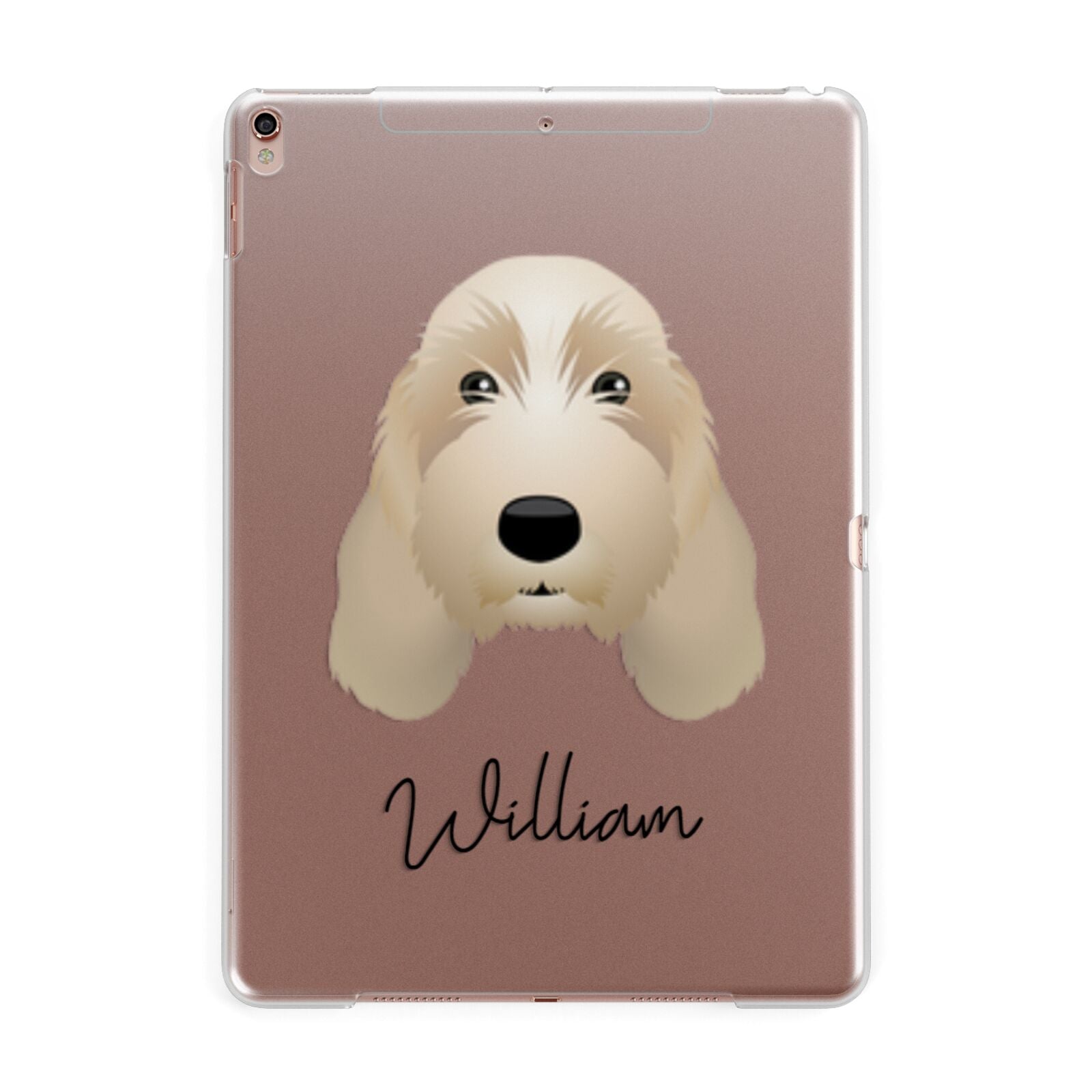 Petit Basset Griffon Vendeen Personalised Apple iPad Rose Gold Case