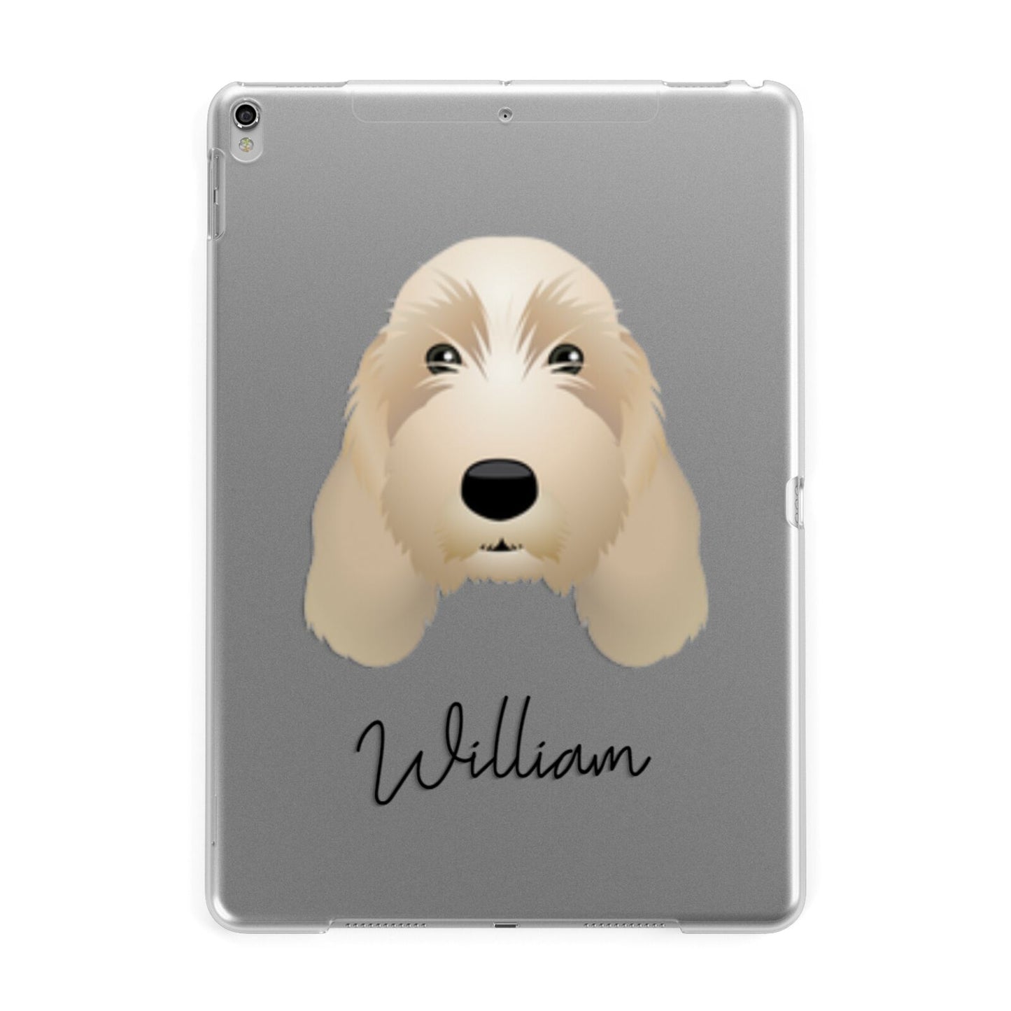 Petit Basset Griffon Vendeen Personalised Apple iPad Silver Case